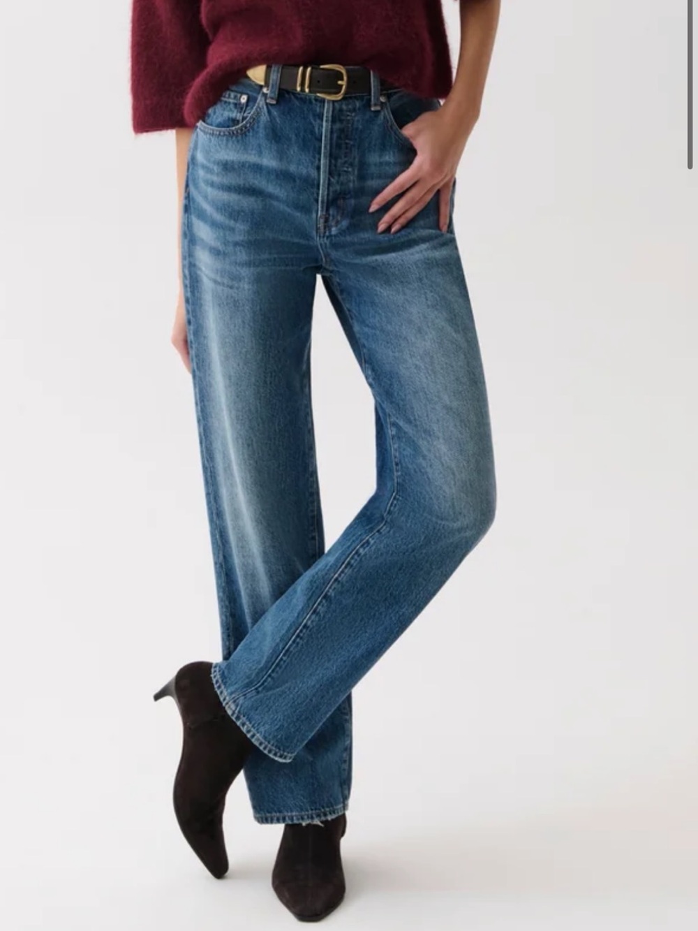 Pistola Cassie Super High-Rise Straight Button-fly Jeans